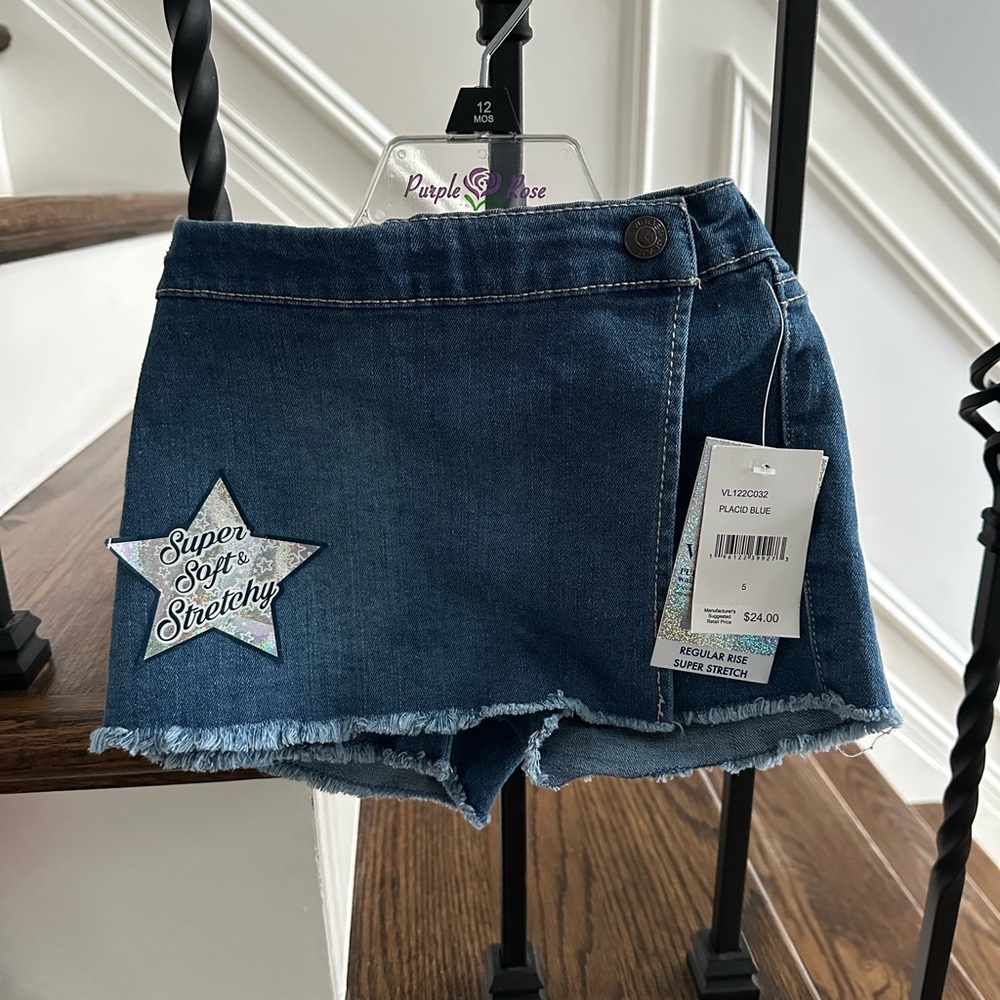 NWT Kids Denim Skort Size 5